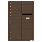 24 Tenant Doors and Outgoing Mail Compartment - 4C Wall Mount 13-High Mailboxes - 4C13D-24