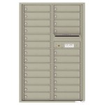 24 Tenant Doors and Outgoing Mail Compartment - 4C Wall Mount 13-High Mailboxes - 4C13D-24