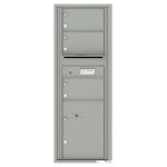 3 Oversized Tenant Doors with 1 Parcel Locker and Outgoing Mail Compartment - 4C Wall Mount 13-High Mailboxes - 4C13S-03