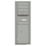 5 Tenant Doors with 1 Parcel Locker and Outgoing Mail Compartment - 4C Wall Mount 13-High Mailboxes - 4C13S-05