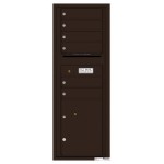 6 Tenant Doors with 1 Parcel Locker and Outgoing Mail Compartment - 4C Wall Mount 13-High Mailboxes - 4C13S-06