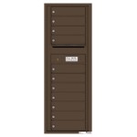 11 Tenant Doors with Outgoing Mail Compartment - 4C Wall Mount 13-High Mailboxes - 4C13S-11