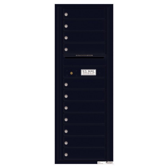 11 Tenant Doors with Outgoing Mail Compartment - 4C Wall Mount 13-High Mailboxes - 4C13S-11