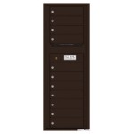 11 Tenant Doors with Outgoing Mail Compartment - 4C Wall Mount 13-High Mailboxes - 4C13S-11