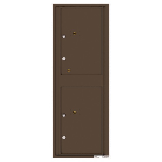 2 Parcel Doors Unit - 4C Wall Mount 13-High - 4C13S-2P