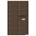 13 Oversized Tenant Doors and Outgoing Mail Compartment - 4C Wall Mount 14-High Mailboxes - 4C14D-13