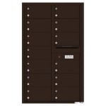 13 Oversized Tenant Doors and Outgoing Mail Compartment - 4C Wall Mount 14-High Mailboxes - 4C14D-13