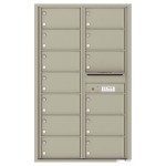 13 Oversized Tenant Doors and Outgoing Mail Compartment - 4C Wall Mount 14-High Mailboxes - 4C14D-13