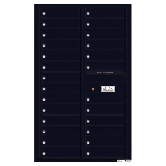 26 Tenant Doors and Outgoing Mail Compartment - 4C Wall Mount 14-High Mailboxes - 4C14D-26