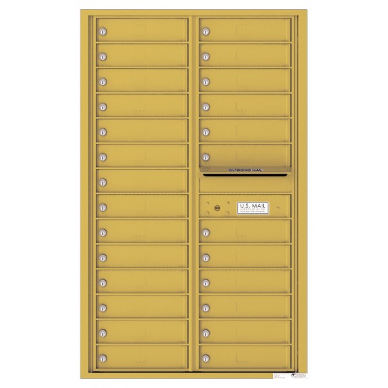 26 Tenant Doors and Outgoing Mail Compartment - 4C Wall Mount 14-High Mailboxes - 4C14D-26