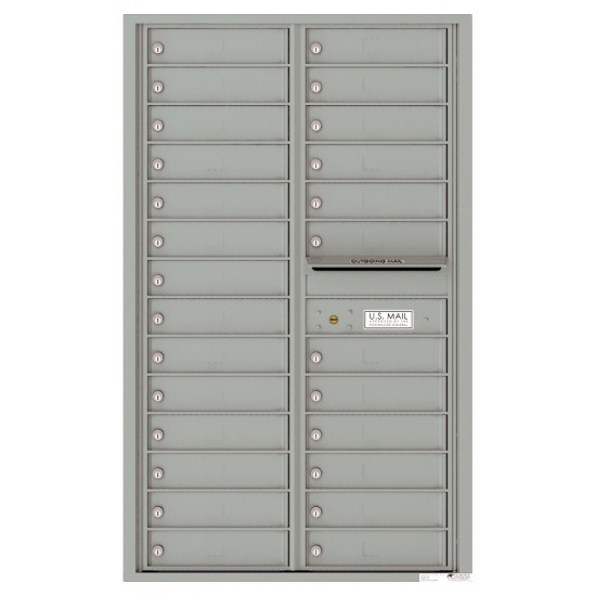 26 Tenant Doors and Outgoing Mail Compartment - 4C Wall Mount 14-High Mailboxes - 4C14D-26