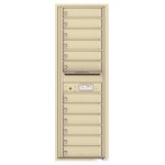 12 Tenant Doors with Outgoing Mail Compartment - 4C Wall Mount 14-High Mailboxes - 4C14S-12