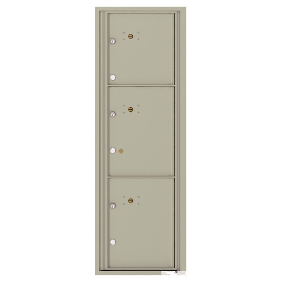 3 Parcel Doors Unit - 4C Wall Mount 14-High - 4C14S-3P