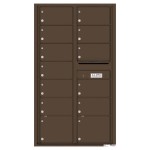 13 Oversized Tenant Doors and Outgoing Mail Compartment - 4C Wall Mount 15-High Mailboxes - 4C15D-13