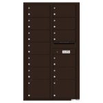 13 Oversized Tenant Doors and Outgoing Mail Compartment - 4C Wall Mount 15-High Mailboxes - 4C15D-13