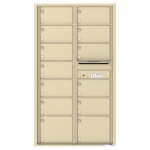 13 Oversized Tenant Doors and Outgoing Mail Compartment - 4C Wall Mount 15-High Mailboxes - 4C15D-13