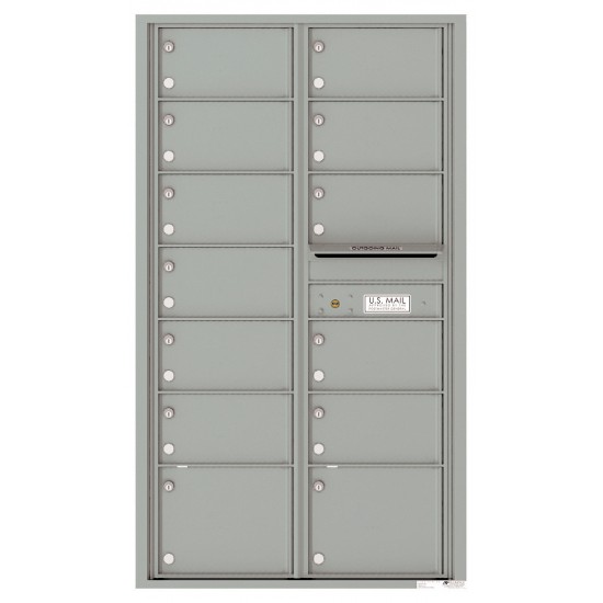 13 Oversized Tenant Doors and Outgoing Mail Compartment - 4C Wall Mount 15-High Mailboxes - 4C15D-13