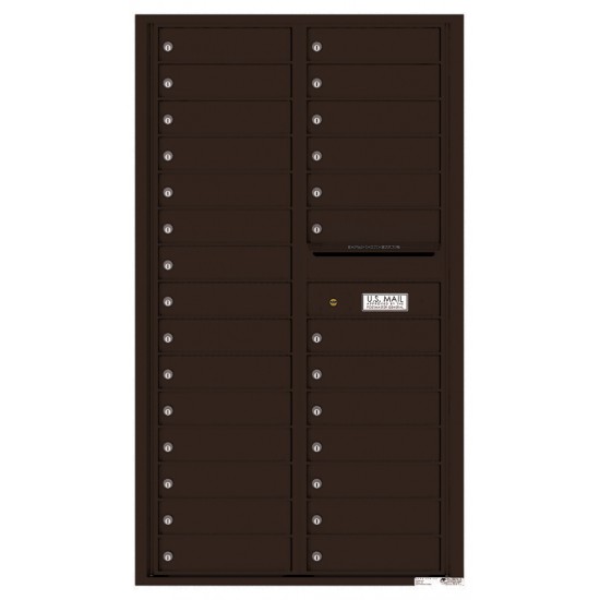 28 Tenant Doors and Outgoing Mail Compartment - 4C Wall Mount 15-High Mailboxes - 4C15D-28