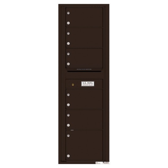 6 Oversized Tenant Doors with Outgoing Mail Compartment - 4C Wall Mount 15-High Mailboxes - 4C15S-06