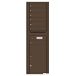 7 Tenant Doors with 1 Parcel Locker and Outgoing Mail Compartment - 4C Wall Mount 15-High Mailboxes - 4C15S-07