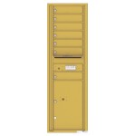 7 Tenant Doors with 1 Parcel Locker and Outgoing Mail Compartment - 4C Wall Mount 15-High Mailboxes - 4C15S-07