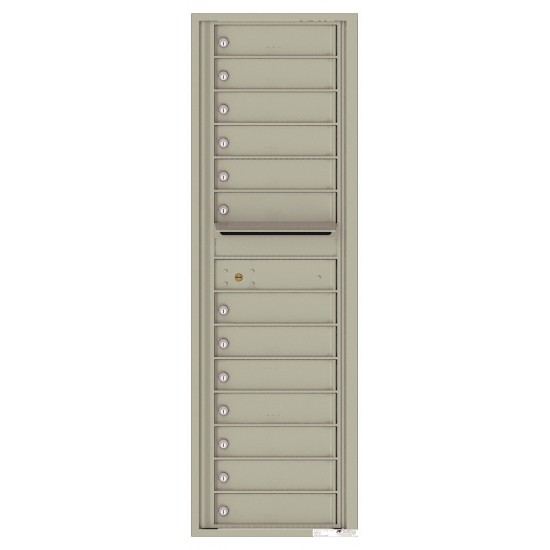 13 Tenant Doors with Outgoing Mail Compartment - 4C Wall Mount 15-High Mailboxes - 4C15S-13