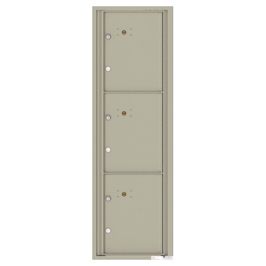 3 Parcel Doors Unit - 4C Wall Mount 15-High - 4C15S-3P