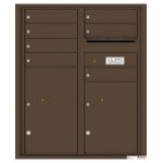 7 Tenant Doors with 2 Parcel Lockers and Outgoing Mail Compartment - 4C Wall Mount ADA Max Height Mailboxes - 4CADD-07