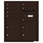 7 Tenant Doors with 2 Parcel Lockers and Outgoing Mail Compartment - 4C Wall Mount ADA Max Height Mailboxes - 4CADD-07