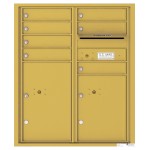 7 Tenant Doors with 2 Parcel Lockers and Outgoing Mail Compartment - 4C Wall Mount ADA Max Height Mailboxes - 4CADD-07