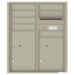 7 Tenant Doors with 2 Parcel Lockers and Outgoing Mail Compartment - 4C Wall Mount ADA Max Height Mailboxes - 4CADD-07