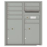 7 Tenant Doors with 2 Parcel Lockers and Outgoing Mail Compartment - 4C Wall Mount ADA Max Height Mailboxes - 4CADD-07