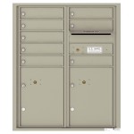 8 Tenant Doors with 2 Parcel Lockers and Outgoing Mail Compartment - 4C Wall Mount ADA Max Height Mailboxes - 4CADD-08