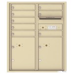 8 Tenant Doors with 2 Parcel Lockers and Outgoing Mail Compartment - 4C Wall Mount ADA Max Height Mailboxes - 4CADD-08