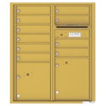 10 Tenant Doors with 2 Parcel Lockers and Outgoing Mail Compartment - 4C Wall Mount ADA Max Height Mailboxes - 4CADD-10