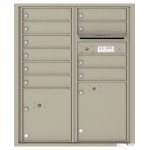 10 Tenant Doors with 2 Parcel Lockers and Outgoing Mail Compartment - 4C Wall Mount ADA Max Height Mailboxes - 4CADD-10