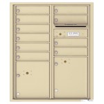 10 Tenant Doors with 2 Parcel Lockers and Outgoing Mail Compartment - 4C Wall Mount ADA Max Height Mailboxes - 4CADD-10