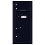 1 Over-Sized Tenant Door with 1 Parcel Locker and Outgoing Mail Compartment - 4C Wall Mount ADA Max Height Mailboxes - 4CADS-01