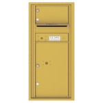 1 Over-Sized Tenant Door with 1 Parcel Locker and Outgoing Mail Compartment - 4C Wall Mount ADA Max Height Mailboxes - 4CADS-01