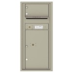 1 Over-Sized Tenant Door with 1 Parcel Locker and Outgoing Mail Compartment - 4C Wall Mount ADA Max Height Mailboxes - 4CADS-01