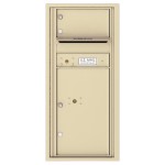 1 Over-Sized Tenant Door with 1 Parcel Locker and Outgoing Mail Compartment - 4C Wall Mount ADA Max Height Mailboxes - 4CADS-01