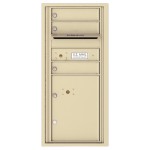 3 Tenant Doors with 1 Parcel Locker and Outgoing Mail Compartment - 4C Wall Mount ADA Max Height Mailboxes - 4CADS-03