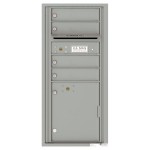 4 Tenant Doors with 1 Parcel Locker and Outgoing Mail Compartment - 4C Wall Mount ADA Max Height Mailboxes - 4CADS-04