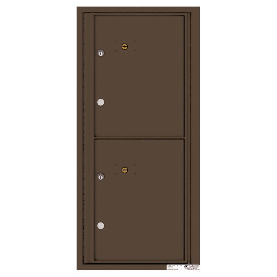 2 Parcel Doors Unit - 4C Wall Mount ADA Max Height - 4CADS-2P