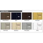 10 Tenant Doors with Outgoing Mail Compartment - 4C Wall Mount 6-High Mailboxes USPS Approved - 4C06D-10                                                                  