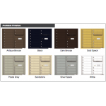 12 Tenant Doors with Outgoing Mail Compartment - 4C Wall Mount 7-High Mailboxes - 4C07D-12