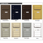 5 Tenant Doors with Outgoing Mail Compartment - 4C Wall Mount 7-High Mailboxes - 4C07S-05