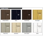 15 Tenant Doors with Outgoing Mail Compartment - 4C Wall Mount 9-High Mailboxes - 4C09D-15