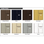 16 Tenant Doors with Outgoing Mail Compartment - 4C Wall Mount 9-High Mailboxes - 4C09D-16