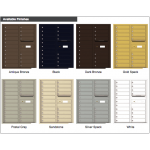 19 Tenant Doors with Outgoing Mail Compartment - 4C Wall Mount 11-High Mailboxes - 4C11D-19